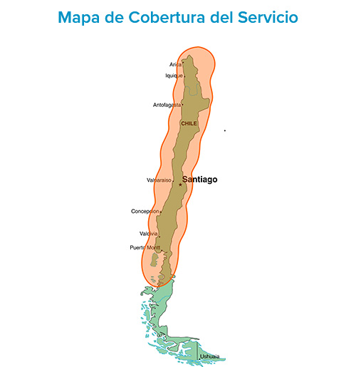 mapa de coverta del servicio