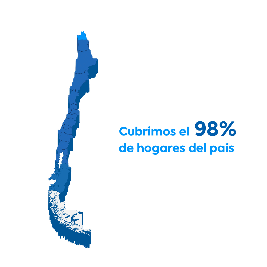 Chile coverage map